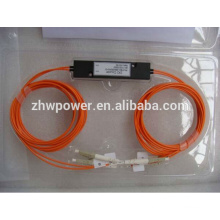 China liefern Mini ABS / Kassette / Kegelkasten Typ FBT Splitter, 1 2 1x2 1 * 2 LC UPC / PC Multimode optischer Splitter / Koppler